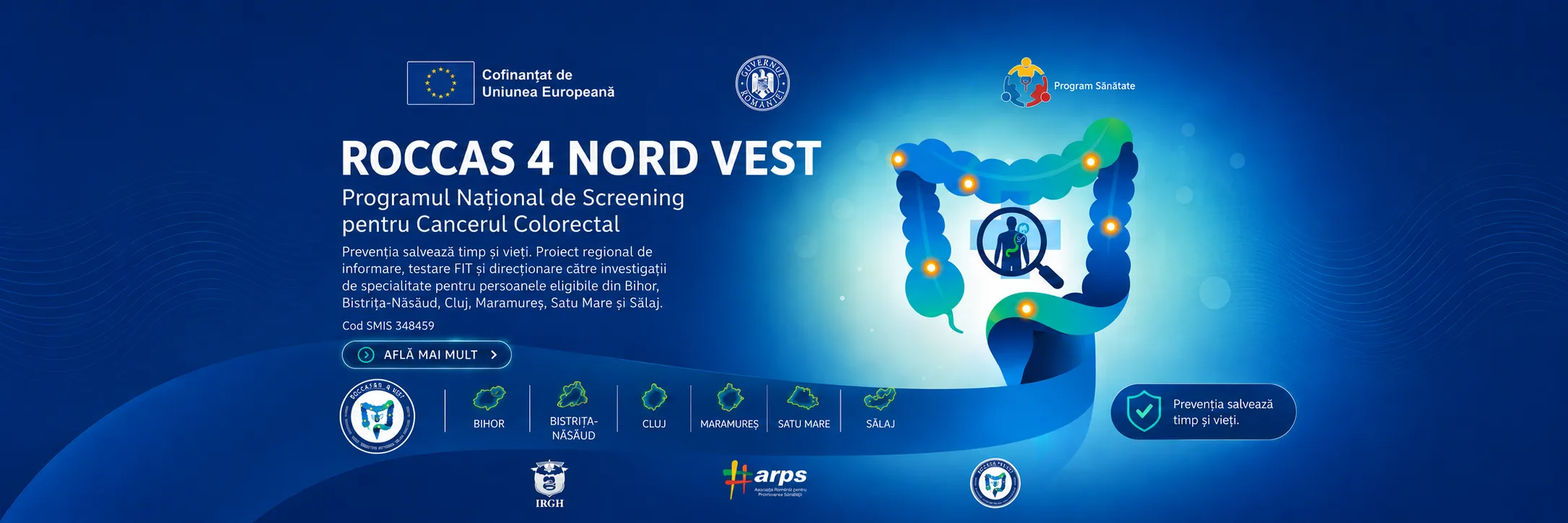 ROCCAS 4 NV – Prevenția și depistarea precoce a cancerului colorectal în regiunea Nord-Vest (etapa a II-a)
