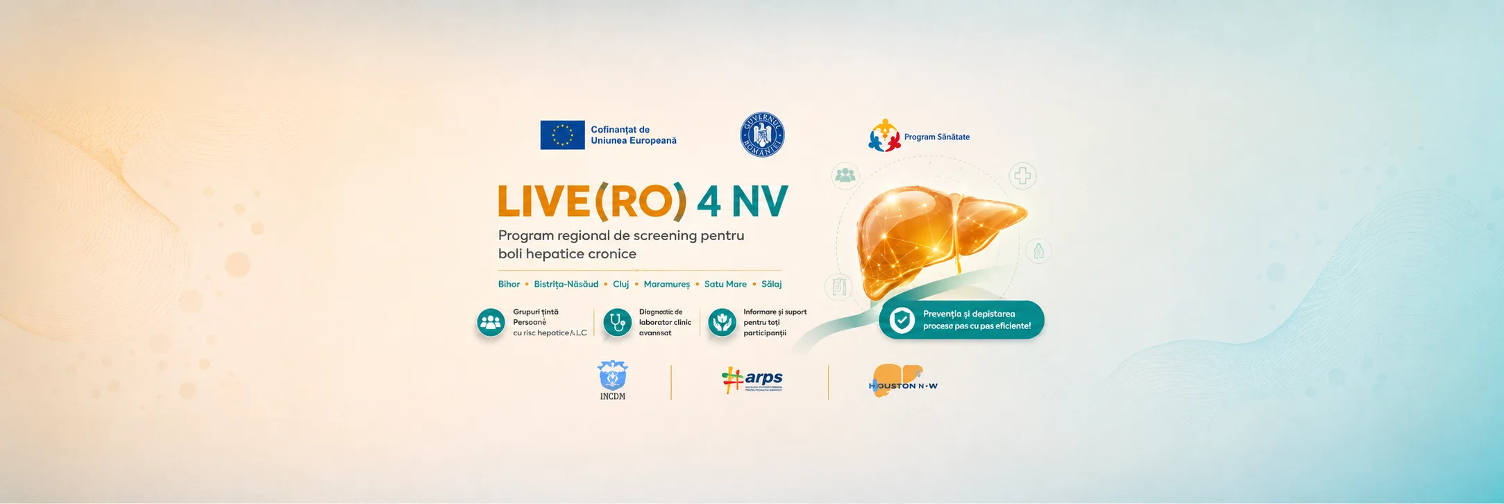 LIVE(RO) 4 NV – Prevenirea și depistarea precoce a bolilor hepatice cronice în regiunea Nord-Vest (etapa a II-a)