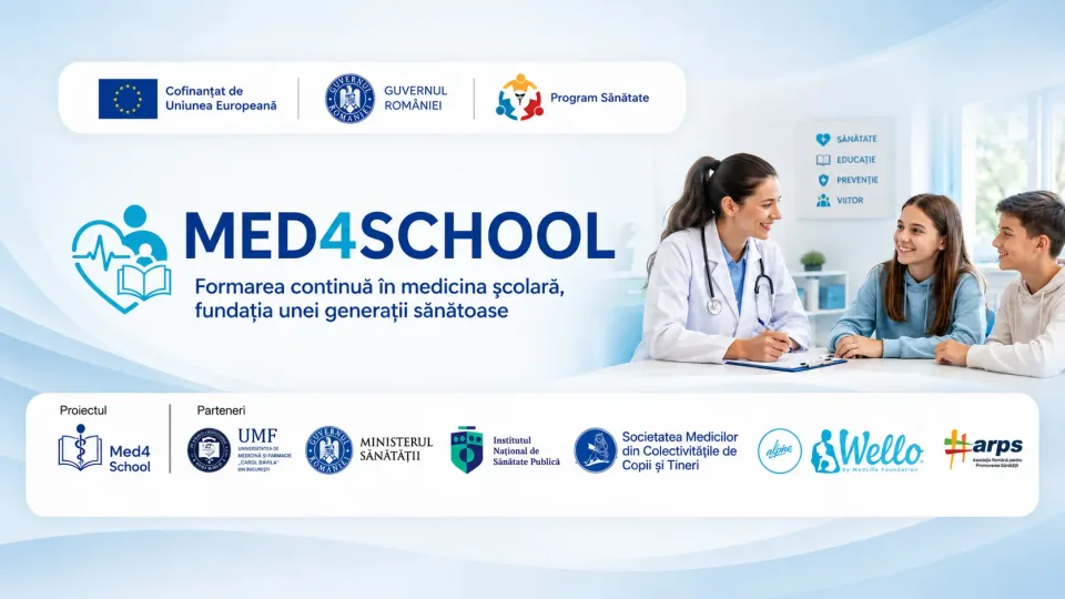 MED4SCHOOL – Formarea continuă în medicina școlară, fundația unei generații sănătoase