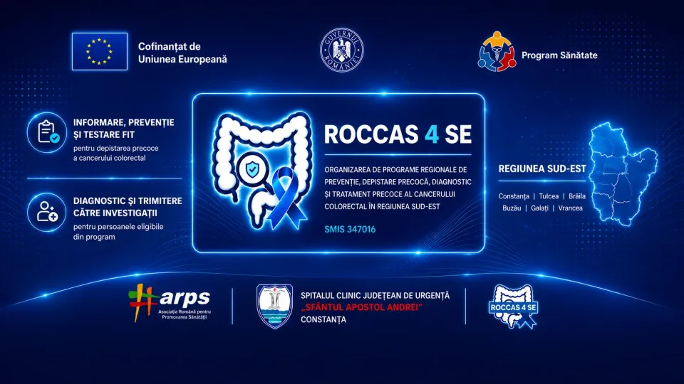 ROCCAS 4 SE – Prevenția și depistarea precoce a cancerului colorectal în regiunea Sud-Est (etapa a II-a)