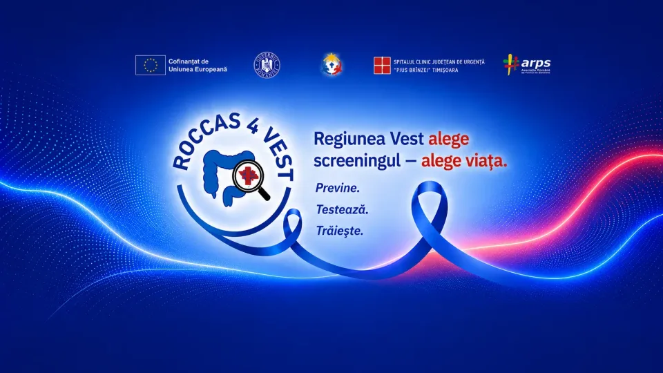 ROCCAS 4 V – Prevenția și depistarea precoce a cancerului colorectal în regiunea Vest