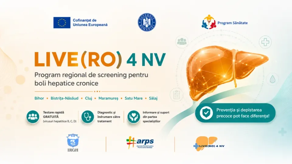 LIVE(RO) 4 NV – Prevenirea și depistarea precoce a bolilor hepatice cronice în regiunea Nord-Vest (etapa a II-a)